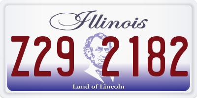 IL license plate Z292182