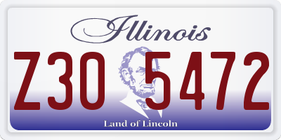 IL license plate Z305472