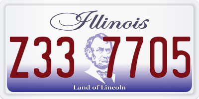 IL license plate Z337705