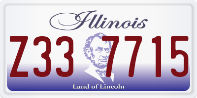 IL license plate Z337715