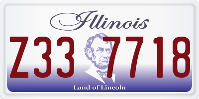 IL license plate Z337718