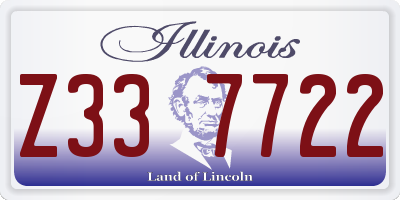 IL license plate Z337722