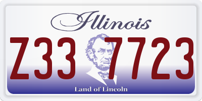 IL license plate Z337723