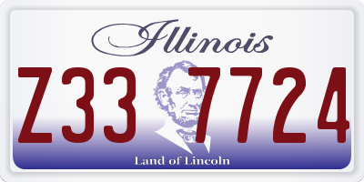 IL license plate Z337724
