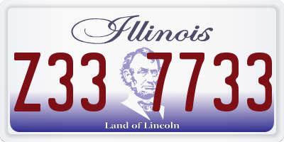 IL license plate Z337733