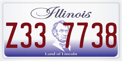 IL license plate Z337738