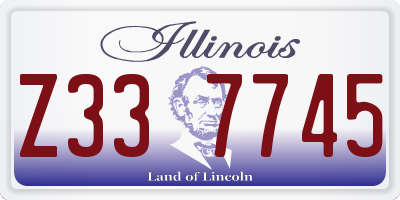 IL license plate Z337745