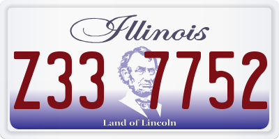 IL license plate Z337752