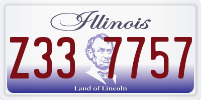 IL license plate Z337757