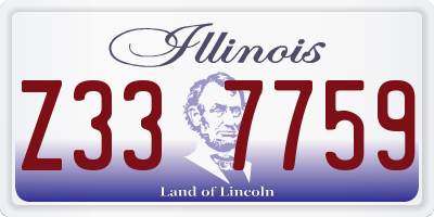 IL license plate Z337759