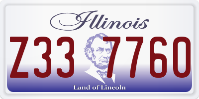 IL license plate Z337760