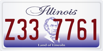 IL license plate Z337761