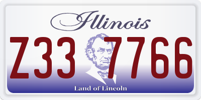 IL license plate Z337766