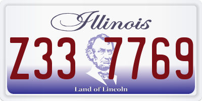 IL license plate Z337769