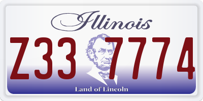 IL license plate Z337774