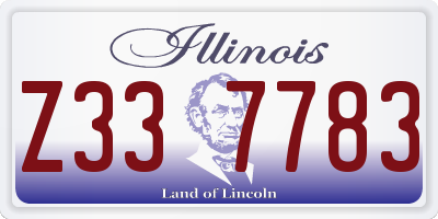 IL license plate Z337783