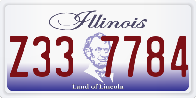 IL license plate Z337784