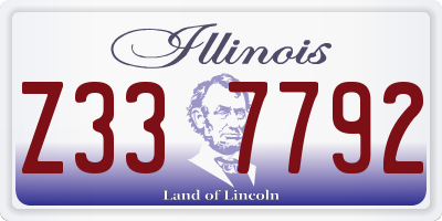 IL license plate Z337792