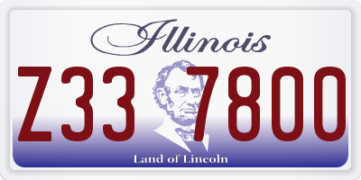 IL license plate Z337800