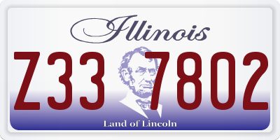 IL license plate Z337802