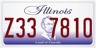 IL license plate Z337810