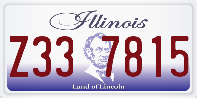 IL license plate Z337815