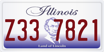 IL license plate Z337821