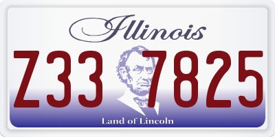 IL license plate Z337825