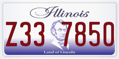 IL license plate Z337850