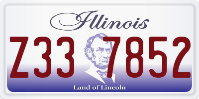 IL license plate Z337852
