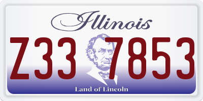 IL license plate Z337853