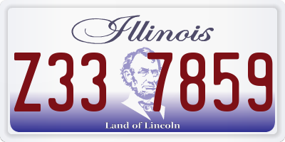 IL license plate Z337859