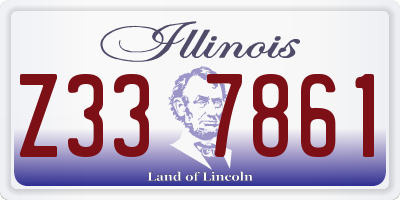 IL license plate Z337861