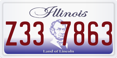 IL license plate Z337863