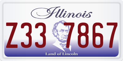 IL license plate Z337867