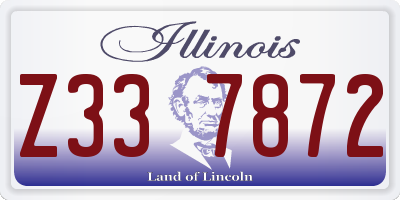 IL license plate Z337872