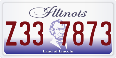 IL license plate Z337873