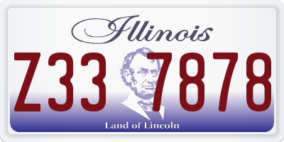 IL license plate Z337878