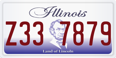 IL license plate Z337879