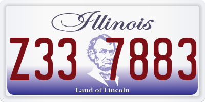 IL license plate Z337883