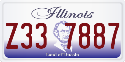 IL license plate Z337887