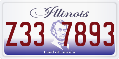 IL license plate Z337893