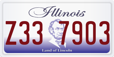 IL license plate Z337903