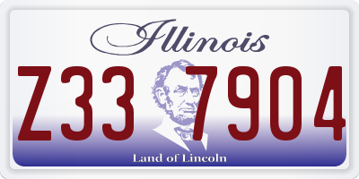 IL license plate Z337904