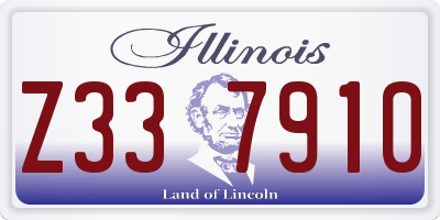 IL license plate Z337910