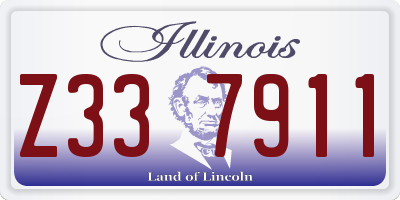 IL license plate Z337911