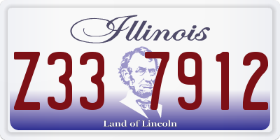 IL license plate Z337912