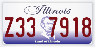 IL license plate Z337918