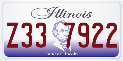 IL license plate Z337922