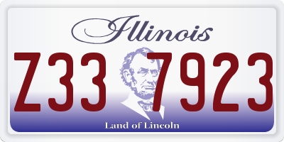 IL license plate Z337923